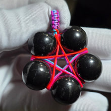 Load image into Gallery viewer, Shungite Pentagram Pendant (Hand-Wrapped Protection Talisman) – 次石墨五芒星手工绕线护身吊坠

