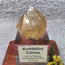 Load image into Gallery viewer, Kundalini Citrine (Congo) – Wealth Activation, Life Force &amp; Spiritual Awakening
