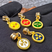 Load image into Gallery viewer, Tibetan Five Gods of Wealth Pendant – 五路财神古法沙金工艺 ( 1 set = 5 different pieces)
