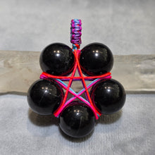 Load image into Gallery viewer, Shungite Pentagram Pendant (Hand-Wrapped Protection Talisman) – 次石墨五芒星手工绕线护身吊坠
