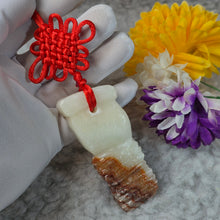 Load image into Gallery viewer, Pork Belly Stone Hanging Charm – 五花肉石挂件
