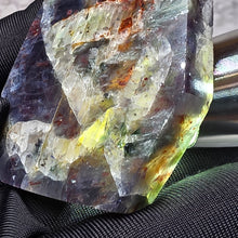 Load image into Gallery viewer, Iolite with Sunstone Specimen – Vision, Vitality &amp; Abundance

