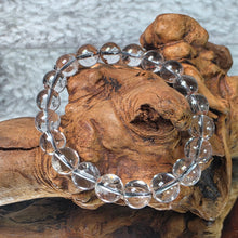 Load image into Gallery viewer, Black Rutile &amp; Phantom Quartz Bracelet – Protection, Clarity &amp; Transformation
