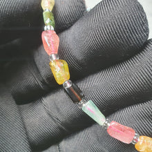 Load image into Gallery viewer, Natural Multi-Colour Tourmaline Bracelet (Free Form)
