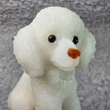 Load image into Gallery viewer, Afghanistan White Jade Poodle Carving Display (Hand-Carved)
