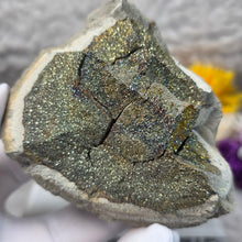Load image into Gallery viewer, Rainbow Pyrite Specimen Display (Russia) – 俄罗斯彩虹黄铁矿标本摆件
