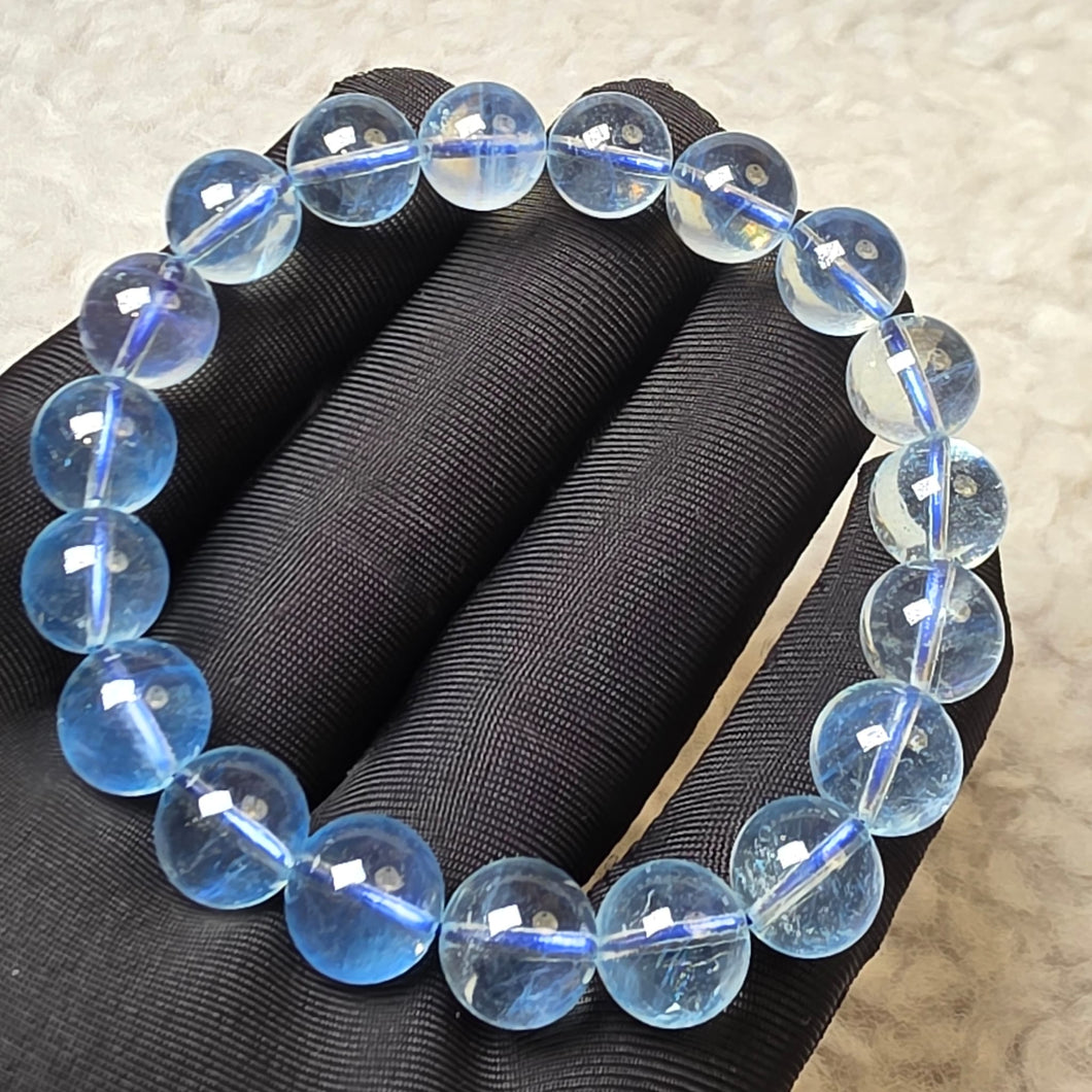 💙 Aquamarine (Top Grade) Bracelet – Calm · Clarity · Courage