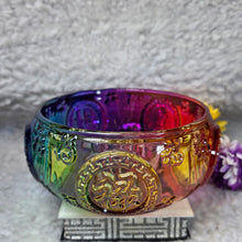 Load image into Gallery viewer, Rainbow Liuli Wealth Bowl Display – 彩虹琉璃聚宝盆摆件
