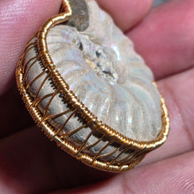 Load image into Gallery viewer, Ammonite In-House Wire Wrapped Pendant – Ancient Wisdom, Protection &amp; Wealth Flow
