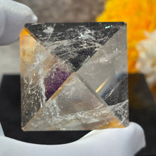 Load image into Gallery viewer, Clear Quartz Crystal Pyramid Display – 天然白水晶金字塔摆件
