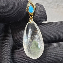 Load image into Gallery viewer, Green Phantom Quartz Pendant – 绿幽灵水晶吊坠
