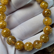 Load image into Gallery viewer, Golden Rutilated Quartz Bracelet – 金发晶手链 (Good Grade)
