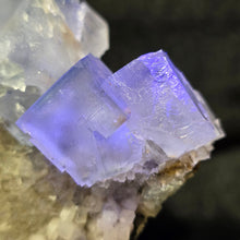Load image into Gallery viewer, Blue Fluorite on Smoky Quartz Cluster (Fujian, China) – 中国福建蓝色萤石共生烟晶簇
