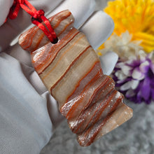 Load image into Gallery viewer, Pork Belly Stone Hanging Charm – 五花肉石挂件
