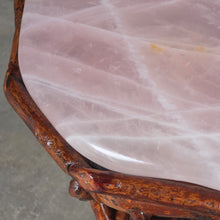 Load image into Gallery viewer, Rose Quartz Stool – Heart Energy Healing &amp; Luxury Crystal Décor
