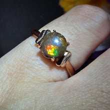 Load image into Gallery viewer, Ammolite Ring (Adjustable) – 斑彩螺可调节戒指

