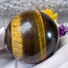 Load image into Gallery viewer, Yellow Tiger Eye Sphere – 黄虎眼石圆球摆件

