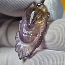 Load image into Gallery viewer, Ametrine Fox Carving Pendant – 紫黄晶狐狸雕刻吊坠
