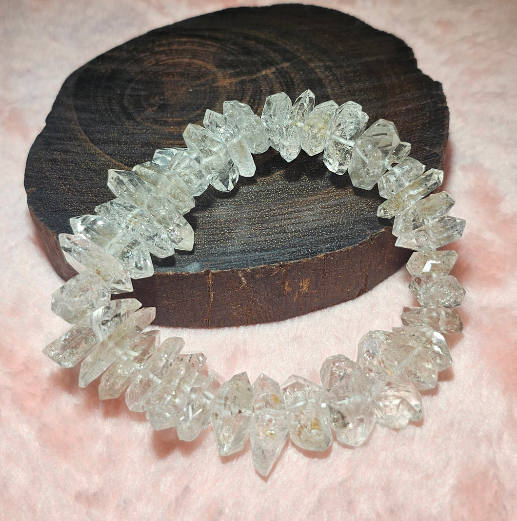 Herkimer Diamond(raw) bracelet