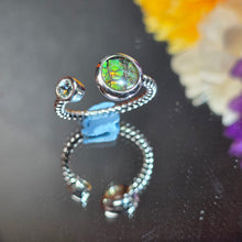 Load image into Gallery viewer, Ammolite Ring (Adjustable) – 斑彩螺可调节戒指
