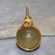 Load image into Gallery viewer, Citrine Azeztulite Wire Wrapped Pendant – 黄水晶阿赛斯特莱绕线吊坠
