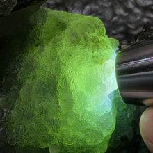 Load image into Gallery viewer, Prehnite with Epidote Display – Heart Wisdom, Calm Abundance &amp; Collector Mineral
