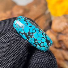 Load image into Gallery viewer, Natural Spiderweb Turquoise Barrel Shaped Bead (Hubei) – 天然湖北蜘蛛网绿松石桶珠
