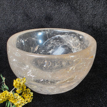 Load image into Gallery viewer, Clear Quartz Bowl – Energy Amplification, Clarity &amp; Purification
