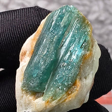 Load image into Gallery viewer, Paraiba Tourmaline with Matrix Specimen – Rare Neon Energy &amp; Collector Mineral
