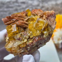 Load image into Gallery viewer, Yellow Fluorite Mineral Specimen (Morocco) – 摩洛哥天然黄色萤石矿物标本
