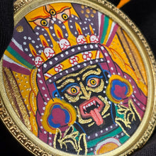 Load image into Gallery viewer, Hand-Drawn Tibetan Zashi Lhamo Pendant (Yellow) – 手绘藏传黄色扎基拉姆吊坠
