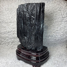 Load image into Gallery viewer, Raw Black Tourmaline Display – Protection, Grounding &amp; Energy Shield

