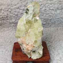 Load image into Gallery viewer, Green Apophyllite with Stilbite – Heart Healing, Calm Clarity &amp; Gentle Abundance
