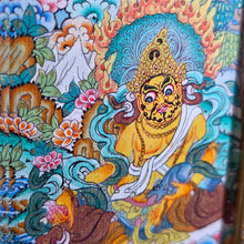 Load image into Gallery viewer, Hand-Drawn Tibetan Yellow Jambhala Pendant (Big Size) – 手绘藏传大号黄财神吊坠
