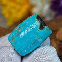 Load image into Gallery viewer, Turquoise Barrel Shaped Bead (Hubei) – 湖北绿松石桶珠路路通
