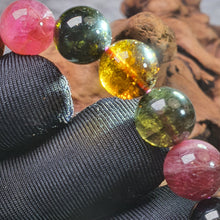 Load image into Gallery viewer, 🌈 Mixed Tourmaline Bracelet — Balance • Protection • Emotional Harmony 🌈
