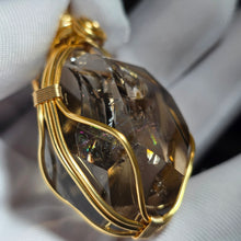 Load image into Gallery viewer, Smoky Azeztulite Wire Wrapped Pendant – 烟晶阿赛斯特莱绕线吊坠
