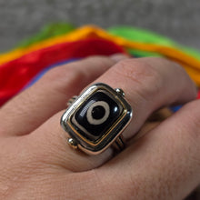 Load image into Gallery viewer, 1-Eyed Dzi Adjustable Ring – 一眼天珠可调节戒指
