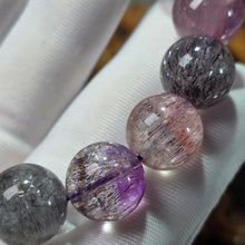 Load image into Gallery viewer, Premium Grade Super 7 Crystal Bracelet – 高品质超七水晶手链
