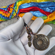 Load image into Gallery viewer, 9 Palace Bagua + Kalachakra Charm – 九宫八卦+十相自在牌挂饰
