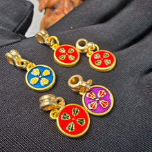 Load image into Gallery viewer, Tibetan Five Gods of Wealth Pendant – 五路财神古法沙金工艺 ( 1 set = 5 different pieces)
