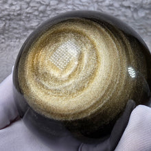 Load image into Gallery viewer, Golden Sheen Obsidian Sphere – 金曜石球
