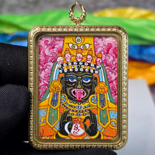 Load image into Gallery viewer, Hand-Drawn Tibetan Zashi Lhamo Pendant (Pink) – 手绘藏传粉色扎基拉姆吊坠
