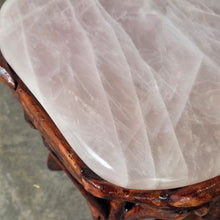Load image into Gallery viewer, Rose Quartz Stool – Heart Energy Healing &amp; Luxury Crystal Décor
