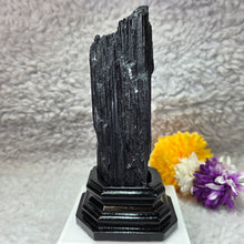 Load image into Gallery viewer, Raw Black Tourmaline Display with Base Stand (Brazil) – 巴西天然黑碧玺原石底座摆件

