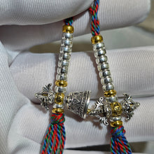 Load image into Gallery viewer, Tibetan Vajra &amp; Ghanta (Bell &amp; Dorje) with Silver Mala Counters – 藏传金刚杵与金刚铃配银质计数器
