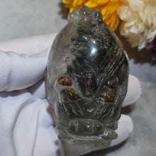 Load image into Gallery viewer, Green Phantom Dragon Turtle Carving Display – 绿幽灵龙龟摆件
