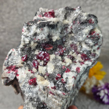Load image into Gallery viewer, Raw Cinnabar with Dolomite Display (Big) – 天然朱砂共生白云石大型摆件
