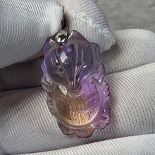 Load image into Gallery viewer, Ametrine 9-Tailed Fox Pendant – 紫黄晶九尾狐
