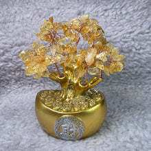 Load image into Gallery viewer, Citrine Wealth Ingot Tree – Prosperity, Abundance &amp; Success Energy
